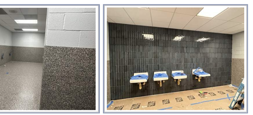 LJC6Butler's tweet photo. A continued THANK YOU to voters of our bond initiative.  Due to the completed 2024-25 project finishing under budget, we were able to tackle most of our restrooms across the district and give them much needed renovations.  Here is a sneak peak!  Completion should be early August. https://t.co/5UPdNFOV8n