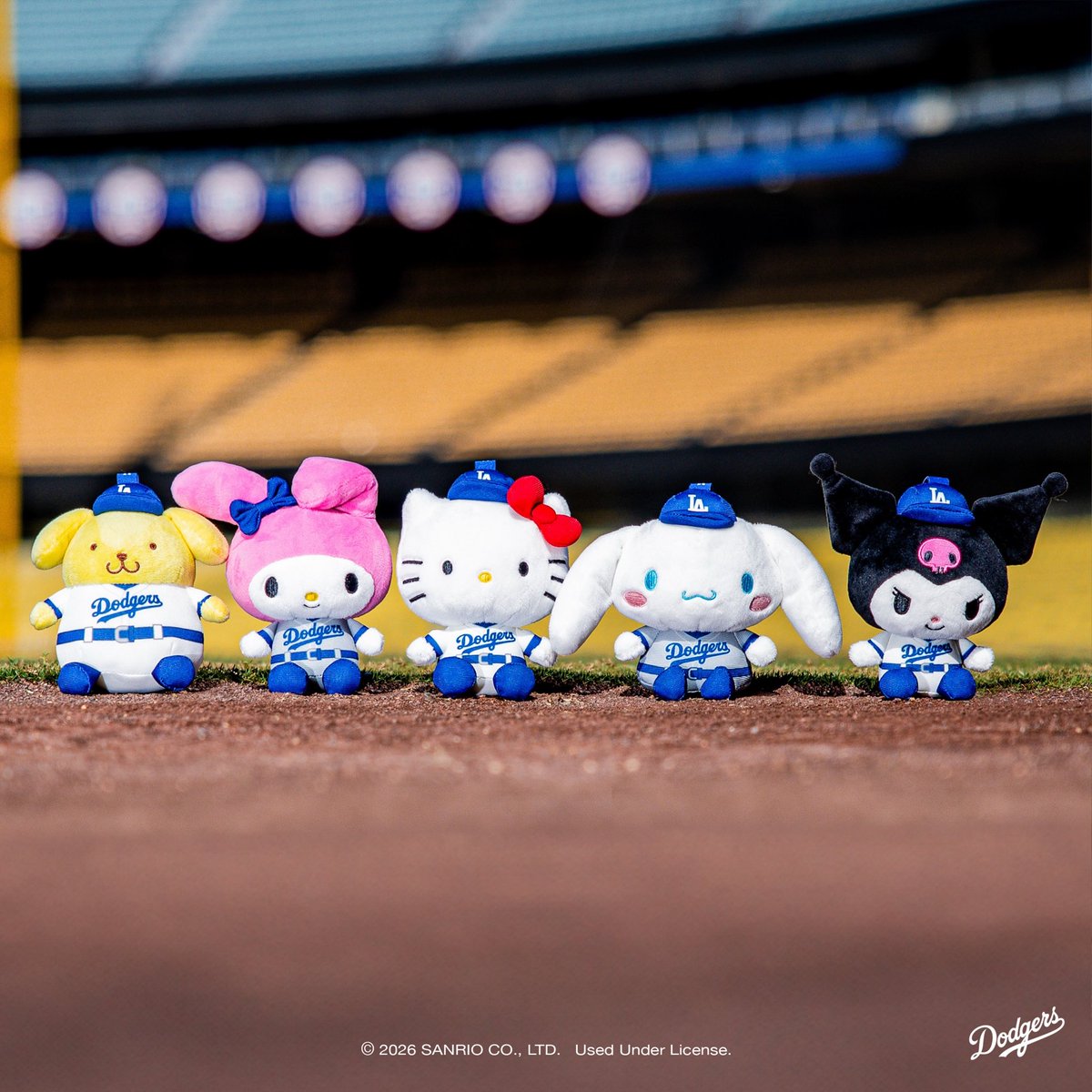 Dodgers's tweet photo. LA, you ready for @hellokitty and Friends Night? Join us at the ballpark on 8/12 to get one of these blind boxes! Get your tickets now at https://t.co/36IUWLzvoH. https://t.co/UqFYot3J19
