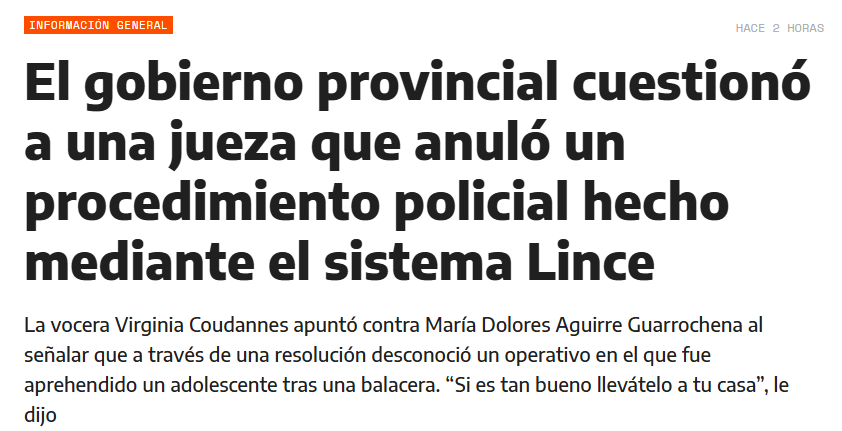 danilerer's tweet photo. INSOLITO LO QUE PASÓ EN SANTA FE

Un tipo baleó una casa, lo identificaron con las cámaras con IA que tiene la Provincia, la Policía lo detuvo después de un allanamiento... pero la jueza cuestionó el procedimiento policial.  

María Dolores Aguirre Guarrochena se llama la jueza y tiene una pinta de K terrible ¡Siempre del lado del delincuente y nunca del lado de las víctimas!

BASTA DE JUECES GARANTISTAS