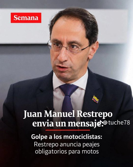 Uriasv's tweet photo. Si esto es cierto, creo que los moteros que apoyaron al nuevo presidente estarán más que felices de pagar este impuesto, ¿O no? Por algo lo eligieron... ¡ahora que paguen! https://t.co/ieaS7q9ilq