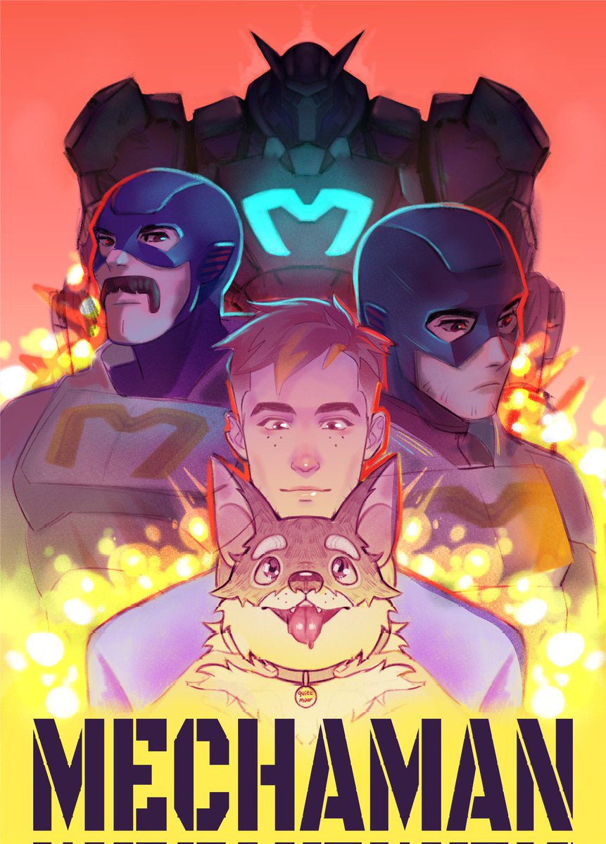 QuietMour's tweet photo. MECHAMAN
Omg I did it 
#dispatch #mechaman #robert #art #fanart https://t.co/6arw4TXQIV