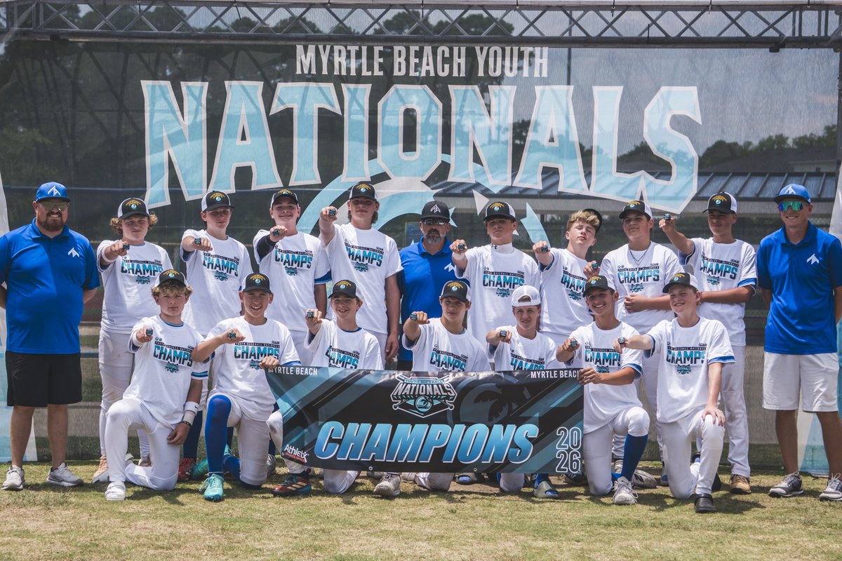 BaseballNats's tweet photo. 🏆 13U Champions: ZT Prospects
🥈 13U Finalists: West Florida Loose Cannons

#MyrtleBeach #YBN2026 https://t.co/WMfNUAGrBe