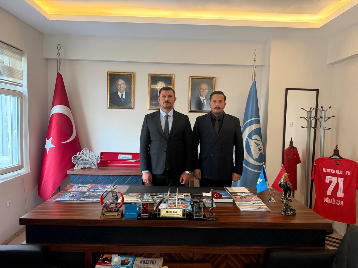 kkaleocak71's tweet photo. Etlik Ülkü Ocakları Başkanı Sn. Alperen Canbolat ve kıymetli yönetimi, Ülkü Ocakları Kırıkkale İl Başkanımız Sn. Mikail Can’a hayırlı olsun ziyaretinde bulunmuşlardır. 

Nazik ziyaretlerinden ve hoş sohbetlerinden ötürü kendilerine teşekkür ederiz.
@ayyildirim1 
@MikailCANTR https://t.co/irNO3n5ptB