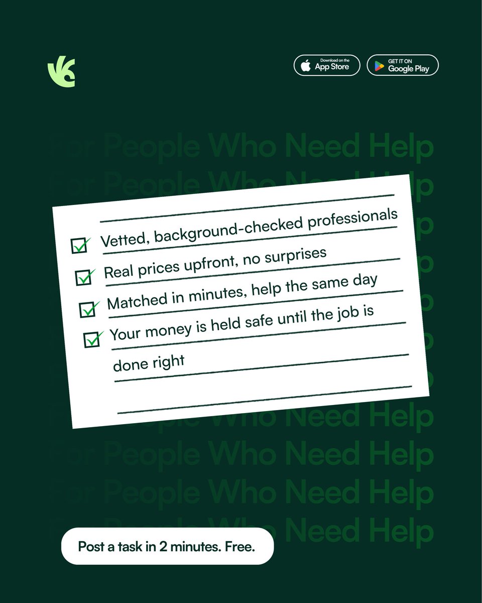 Handi_hq's tweet photo. Handi makes it easier.

Post a task, compare options, and choose who works for you, all before the job starts.

As a service provider, your next job is minutes away and not days away.

Handi gets you booked, with unlimited earning potentials. https://t.co/RpJXIYTOoG