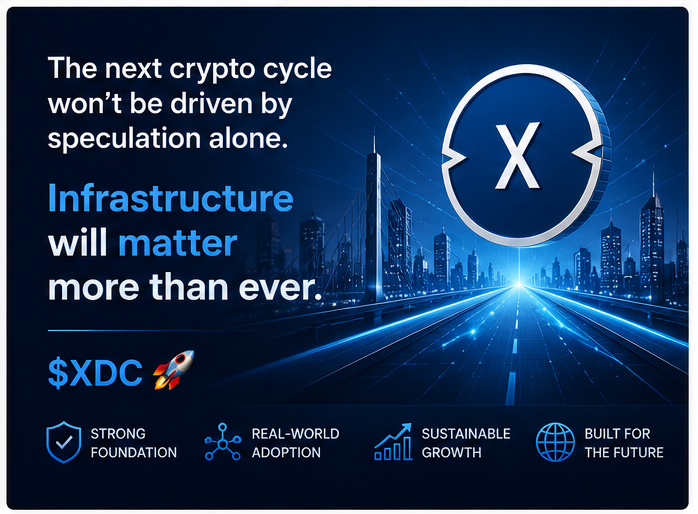JamesCasey35439's tweet photo. The next crypto cycle won't be driven by speculation alone.

Infrastructure will matter more than ever.
#XDC #XDCMasternode #DeFi @XDCNetwork https://t.co/TqXB4puXI5