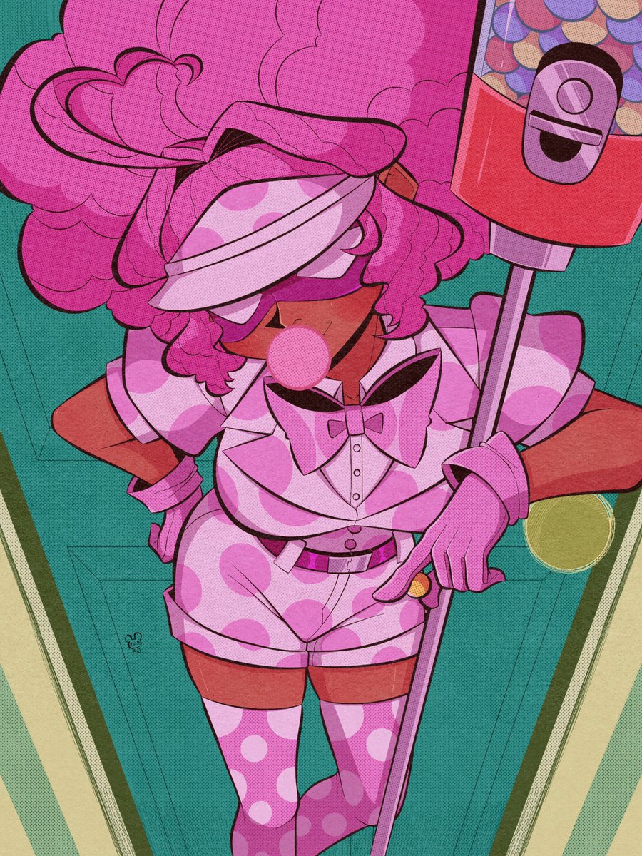 BunBunnMcgee's tweet photo. Lady Bubblegum but if she was from a "anime inspired" adaptation of the comic she appeared that was outsourcing animation from Japan/France. https://t.co/ifdqvp603K