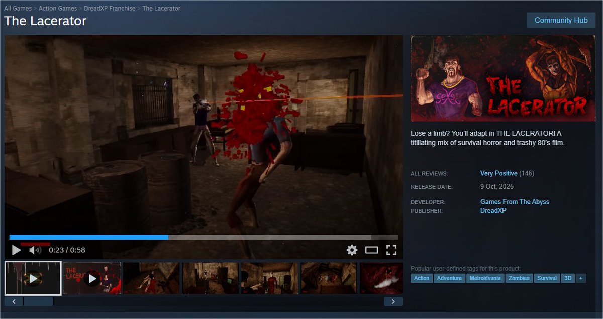 FernandoTittz's tweet photo. The survival horror where you can lose your dick and replace it with a giant driller is now 33% OFF on steam summer sale 🔥

Get THE LACERATOR now! https://t.co/4NGRGdrFan
