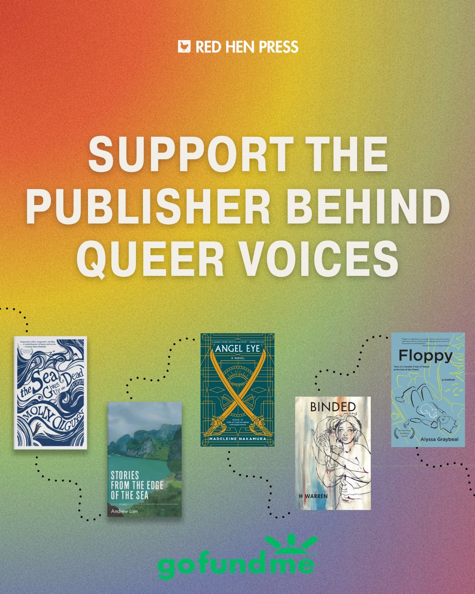 RedHenPress's tweet photo. QUEER LITERATURE MATTERS BECAUSE REPRESENTATION MATTERS 🗣️LGBTQIA+ voices are facing challenges. That is where independent publishers like Red Hen Press are vital. We can't continue this work without your support
📣 Keep spreading our mission
♥️ Donate https://t.co/AMm9D3yQae https://t.co/SfLB5Cg0wS