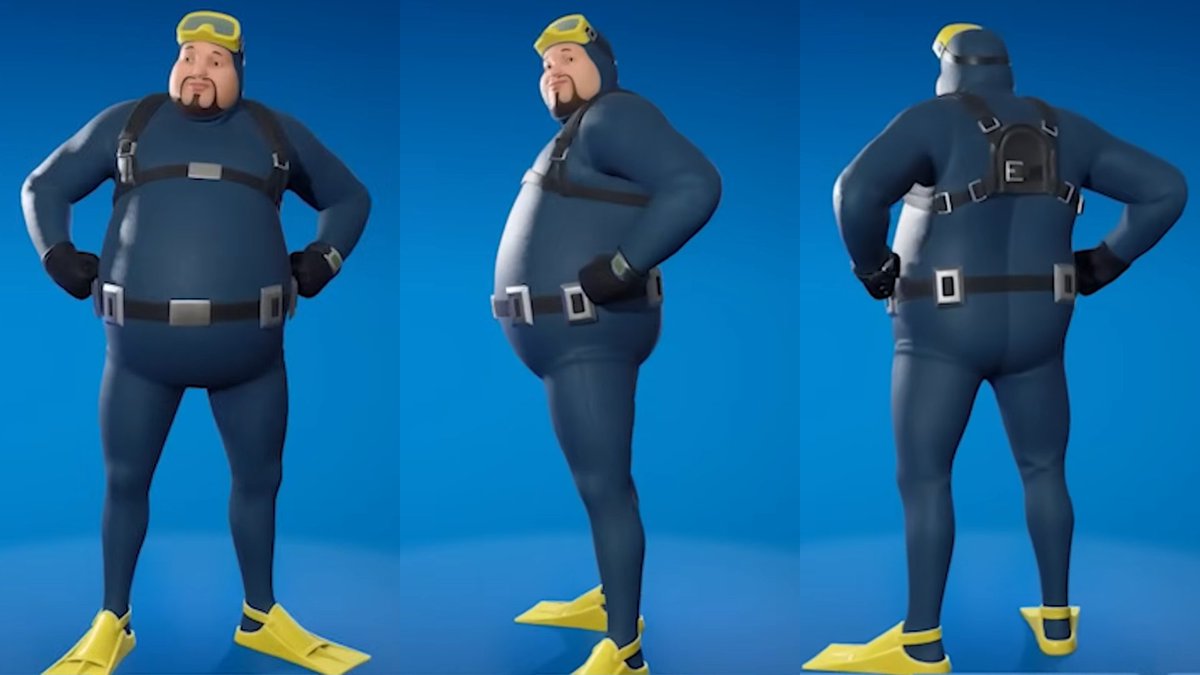 mongeplayer's tweet photo. @PedroEliasFN Nenhuma skin de cantora pop conseguirá superar a beleza única que a skin do Dave the Diver possui. Com certeza todos deixarão de comprar a skin dessa cantora desconhecida para comprar a do incomparável Dave; pelo menos eu comprarei kkkkkk. @DaveDiverGame ' https://t.co/B8Z270Rb2m