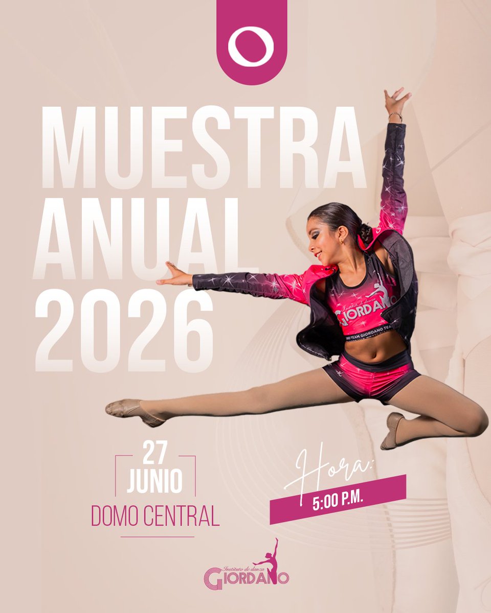ForumCoatza's tweet photo. La pasión, el talento y la disciplina se hacen presentes en nuestra Muestra Anual 2026 por parte del Instituto de Danza Giordano. Acompáñanos a celebrar el esfuerzo y dedicación de cada bailarín en una tarde llena de arte y emoción.
27 de junio
Domo Central
5:00 p.m. https://t.co/7pLCaznL8f