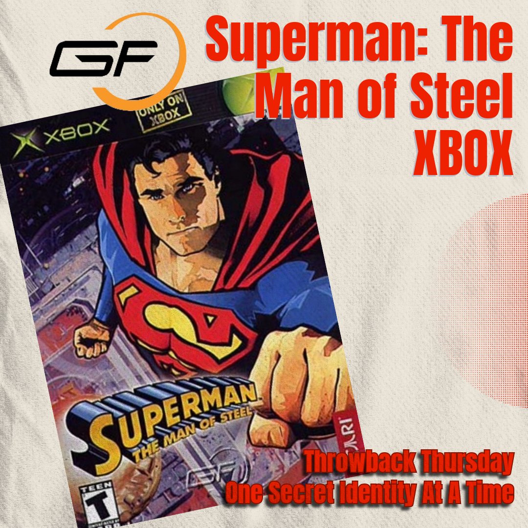 GameFly's tweet photo. One of the oldest Superman games in our catalog, Superman: The Man of Steel landed on XBOX in 2002!

Are you excited to see Supergirl this week?

https://t.co/WG4woGdncW

#Superman #ThrowbackThursday #GameFly #VideoGames #Gaming #Supergirl #Xbox #DCComics https://t.co/lsVOXebW1l
