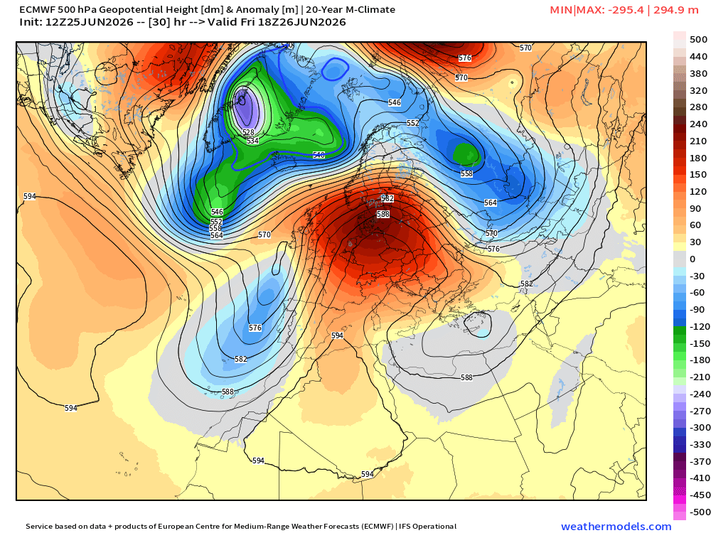 RyanWeather's tweet photo. The worst heat dome in almost 500-years is bringing Europe to its knees with widespread 100°F temperatures &amp; worsens into the weekend for Germany, Poland and Ukraine. 

Most European🇪🇺 population does not have access to air conditioning or can't afford it = "cooling inequality" https://t.co/4Pnuav0nT5