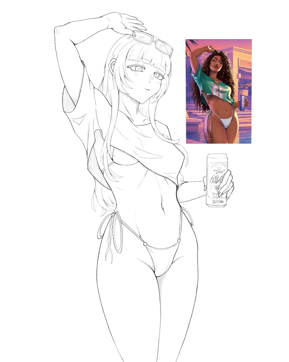 SwiftDrawz's tweet photo. How about Nazuna Nanakusa X GTA6 Cover girl 👀 https://t.co/r85cC88EQz