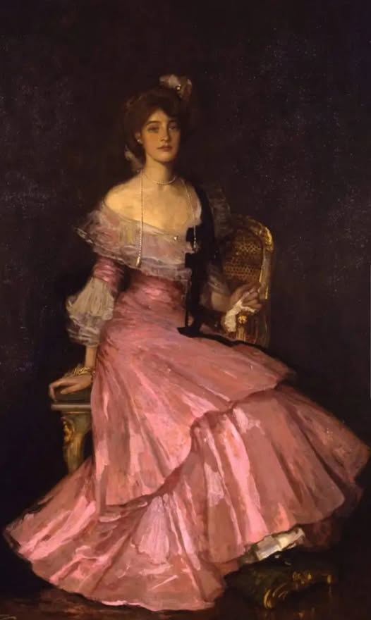 IsabelVasques7's tweet photo. 🎨Sir John Lavery (1856–1941)
"Signora in rosa", 1901 https://t.co/axUSiSCsFg