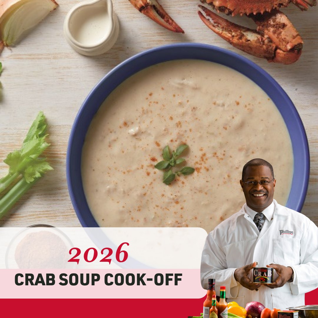 PhillipsSeafood's tweet photo. Sail250 is here! Join Phillips for these free events at the Seafood for Thought Stage in the Inner Harbor Festival:

Crab Soup Cook-Off: Friday 6/26, 12-1:30pm
Crabology 101: Friday 6/26, 5-6:30pm
Crab Cake Eating Contest: Saturday 6/27, 5-6pm

https://t.co/wdVRb4jjtn https://t.co/wFR69o3Ab4