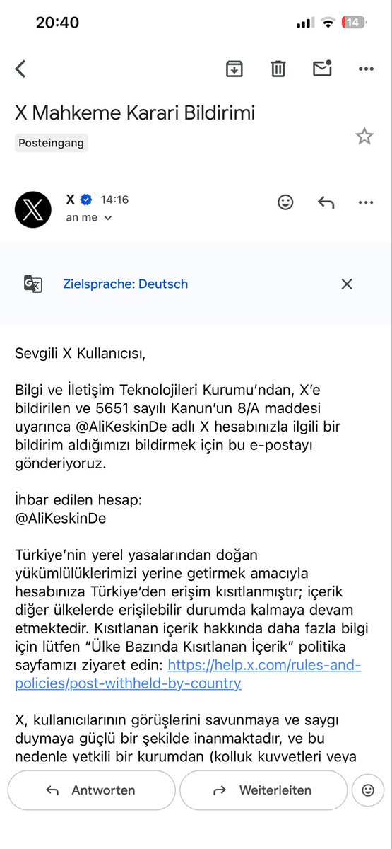 AliKeskinDe's tweet photo. Hesabımı türkiyeden engellemişler, kim şikayet etmiştir acaba, yazdıklarımızdan konuştuklarımızdan en çok kimler rahatsız artık cevabı sizde. https://t.co/t441ET9K6K