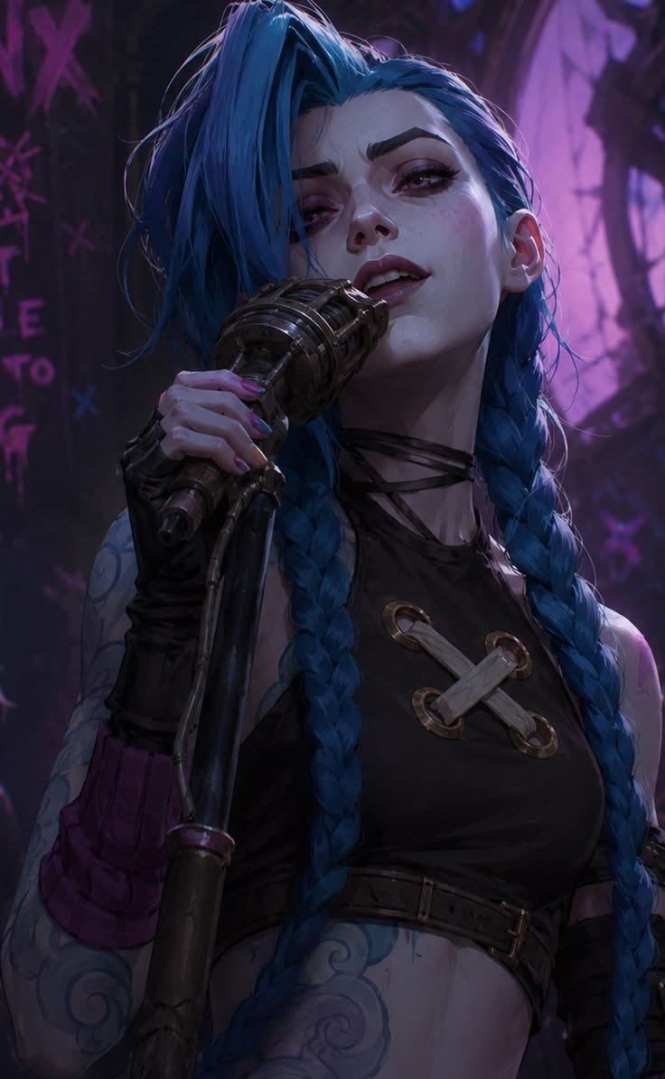noobwallpaper's tweet photo. Jinx Arcane https://t.co/O795alfrwl