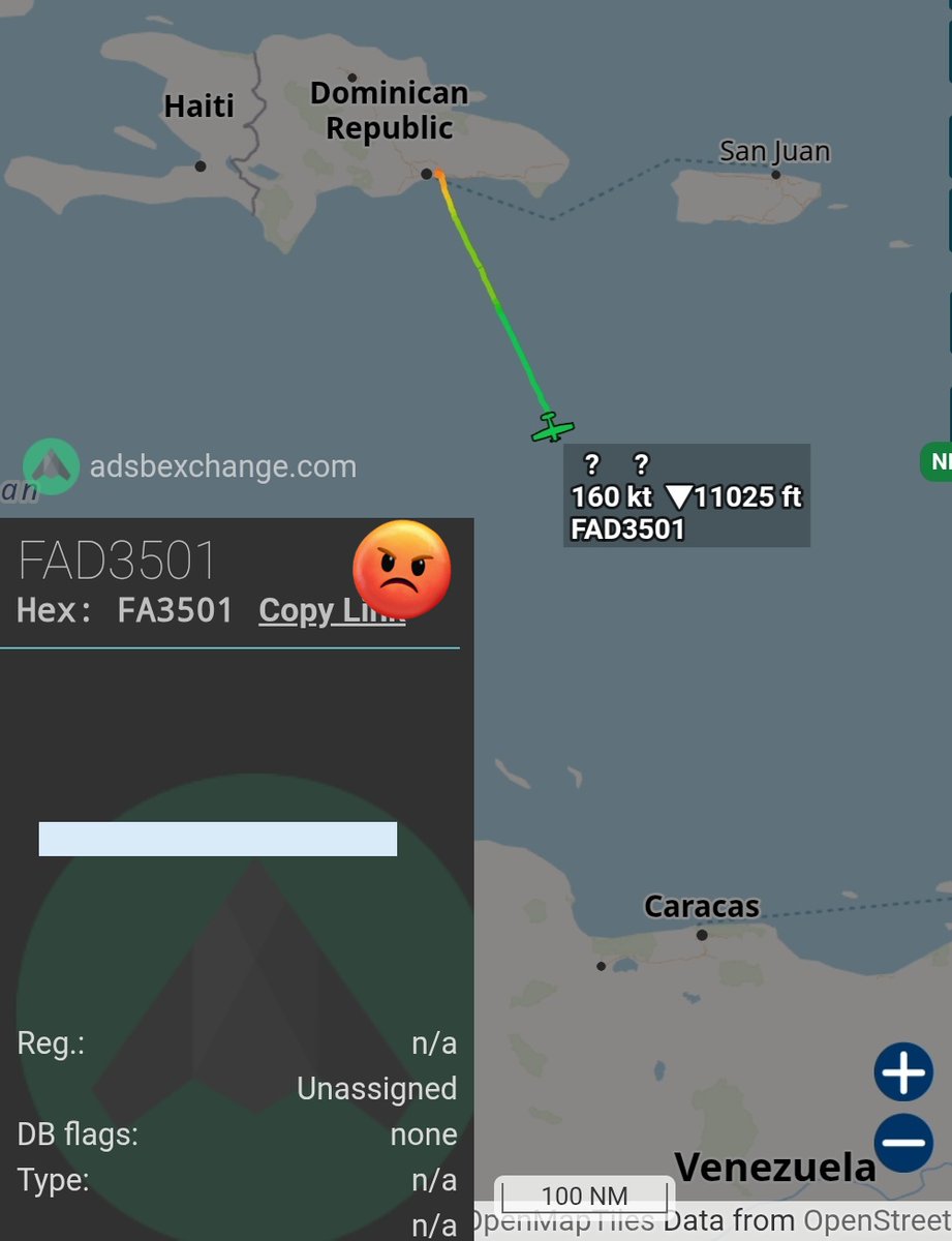 Arr3ch0's tweet photo. Equipos de búsqueda y rescate de República Dominicana rumbo a Venezuela en el FAD3501. Muy probablemente directo a La Carlota. https://t.co/8ASJtoaPop
