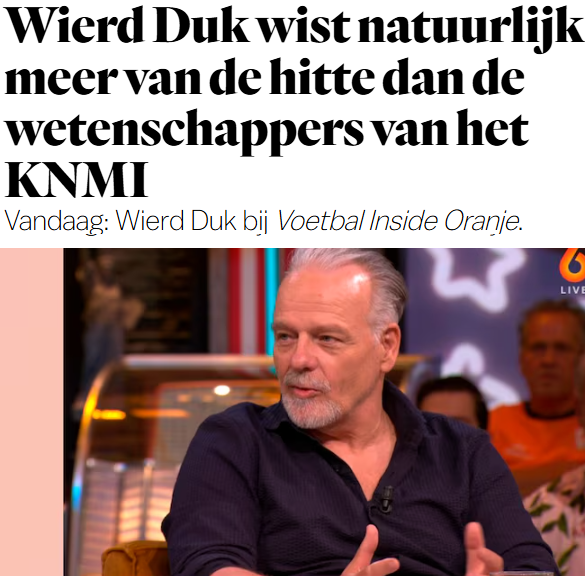 Matthijs85's tweet photo. "In de jaren '70 was het ook wel eens warm" 🤪 #vandaaginside https://t.co/adbNezVhRA