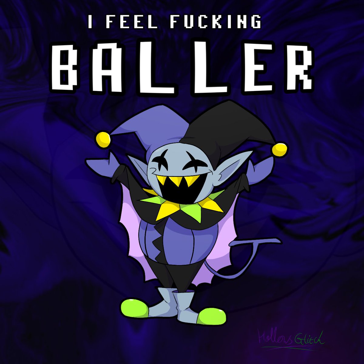 HollowsGlitch's tweet photo. Jevil is baller and idc what anyone says
#deltarune #deltarunechapter1 #jevil #freedom #chaos https://t.co/pGQkf1mYCo