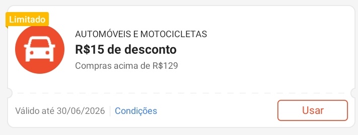mechamadere2's tweet photo. Corre e pegue o meu cupom da antes que esgote! 💥 - shopee

🎟 Automóveis e Motocicletas 
👉🏻R$15 OFF em compras acima de R$129 

😉 resgate aqui! 👇🏻
https://t.co/NCdkwYEfca 

-
#shopee #cupom #cupomshopee #cupomoff #cupomdedesconto  #shopeebr #automoveis #motocicletas https://t.co/JELwb4q5mu
