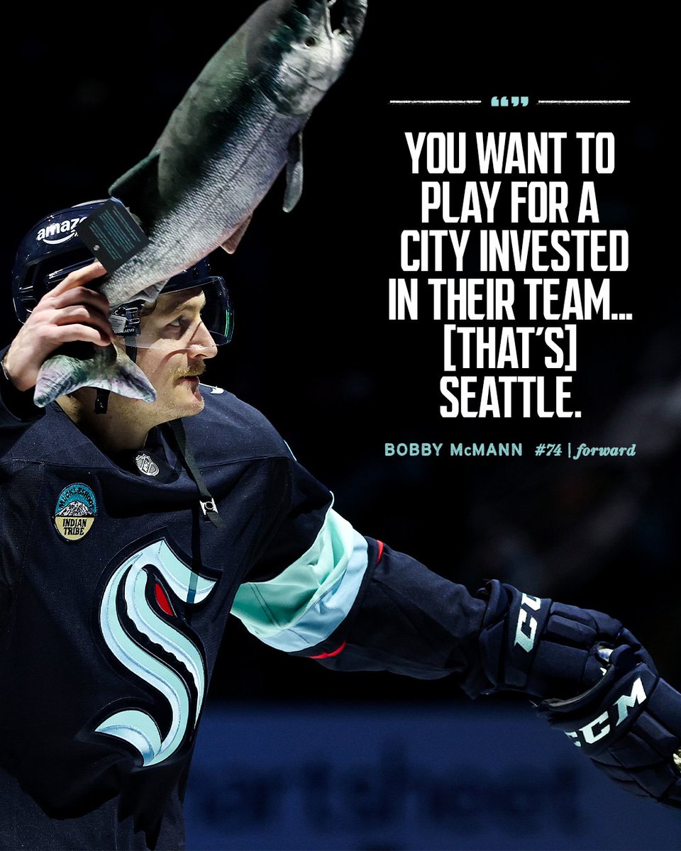 SeattleKraken's tweet photo. The culture.
The fans.
The vision for the future.

Bobby McMann is staying in Seattle for six more years, a decision powered by belief in what's to come → https://t.co/gpROsDN8oC https://t.co/hMjZeDbxlG