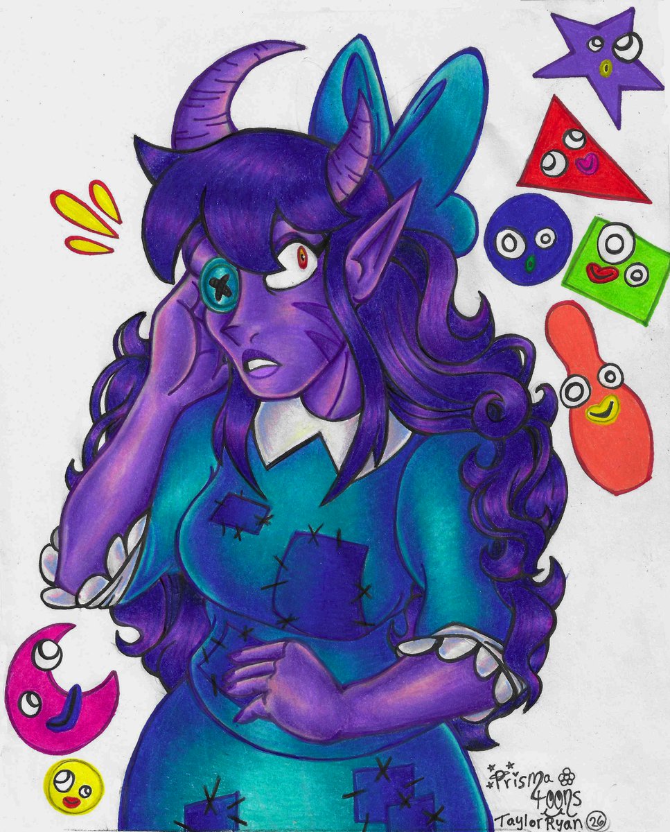 PrismaToons's tweet photo. Ollie drew Pomni Xhuri so to celebrate the tadc finale I decided to draw Ragatha Amalthea (try saying that five times fast lol.) I see a lot of similarities between these two! π§Έππ©· #vibecheckdnd #terrortimednd #Amalthea #dndart #dnd #prismatoons https://t.co/rDWZ29tfBW