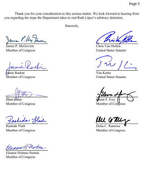 _elfaro_'s tweet photo. 🔴ÚLTIMA HORA | Nueve miembros del congreso estadounidense enviaron hoy una carta sobre Ruth López al Secretario de Estado de EE. UU., Marco Rubio, "para que abogue activamente por su liberación", y disponga de "un representante de la embajada de los EE. UU. en El Salvador" para que la visite en prisión.  🧵⬇️