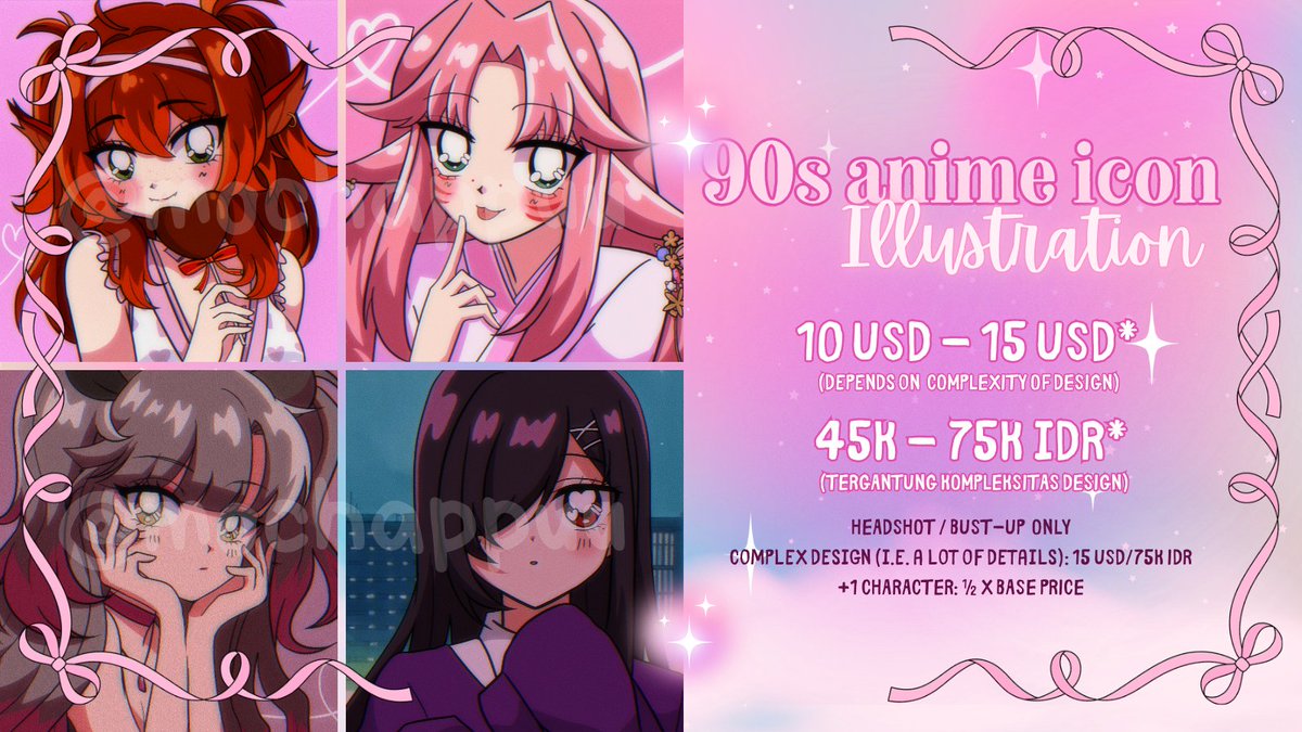mochappuu's tweet photo. [♡ &amp; ↻ are highly appreciated! 💞 ] 
OPEN COMMISSION

Hi! I have updated my commission prices! &amp; added one new service ⸜(｡˃ ᵕ ˂ )⸝♡ 

local dm me if interested 💌
international order via vgen pls! (,,>﹏<,,)

#opencommissions #commissionsopen #vgencomm #commissions https://t.co/ubLVNnW0Hc