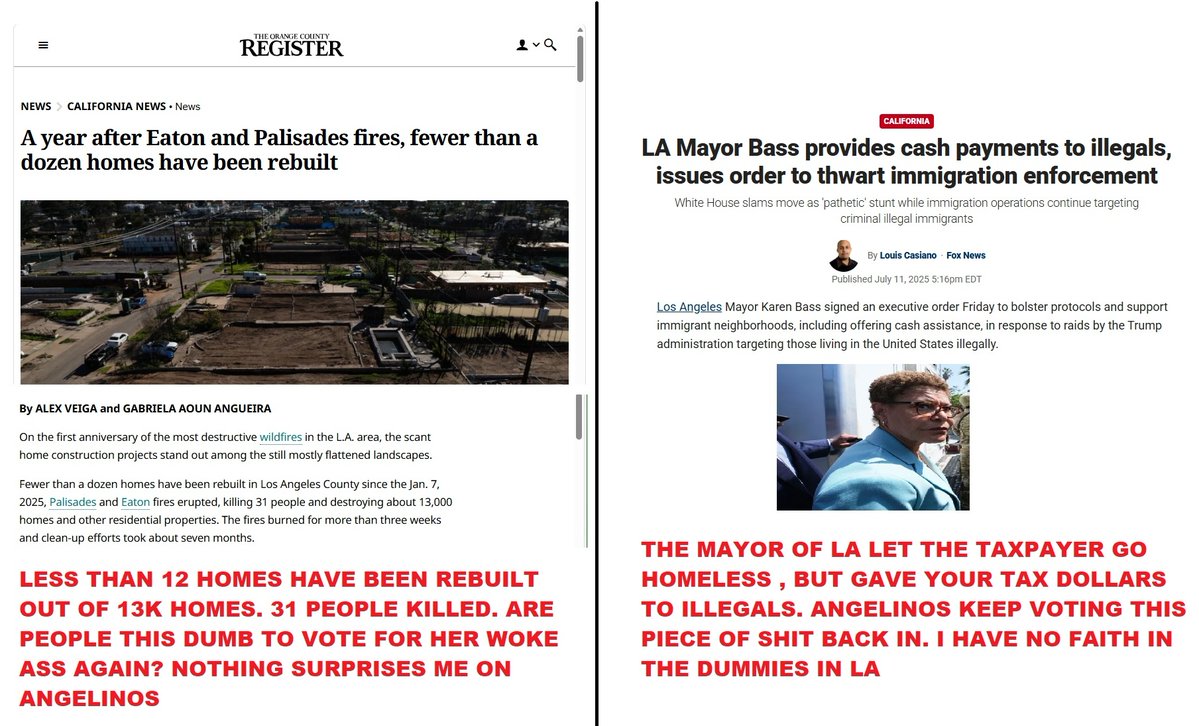 scott_kenn17640's tweet photo. Bass is not for Americans; she represents all illegals only. She has not helped one person in LA. 32k Americans homeless. She gives people who come here illegally rent money while saying fuck you to the American people. Americans need to take their country back. I don't pay my taxes to people who hate me and my country
