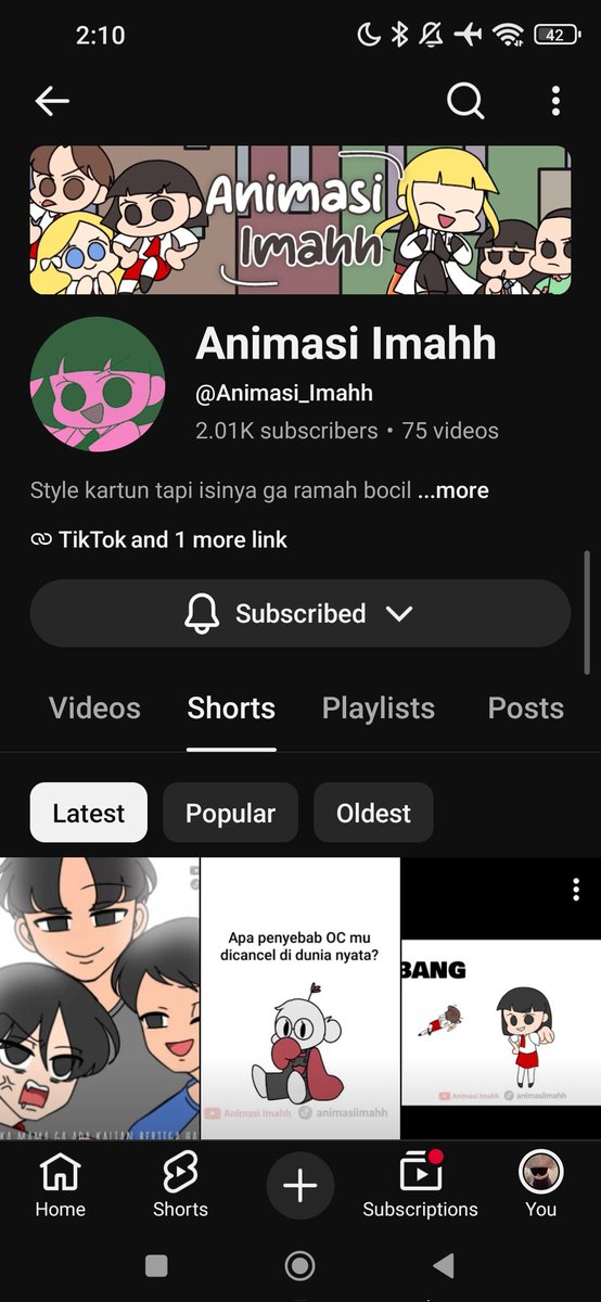 coffeetelattee_'s tweet photo. Hihi saat nya promosi-

Aku ada channel yutub dan tiktok utk animasi para anak2 ku yg masih jarang aku share disini kecuali mas villain dan tante penyihir 

Nama akunnya Animasi Imahh yaa untuk tiktok yg pfp nya pink ijo akun sebelumnya kena hack🥀 https://t.co/dIxNoLU5eJ