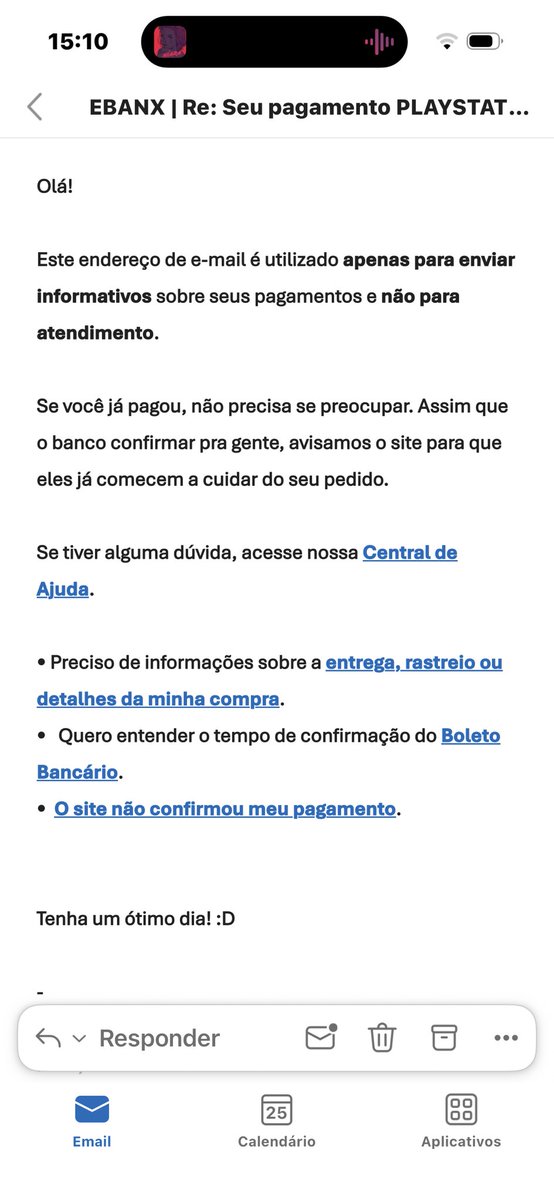 YuriYanM's tweet photo. @adriano_hc @PlayStation_BR Uma devolutiva que tive da Ebanx https://t.co/gzJ21IXwJl
