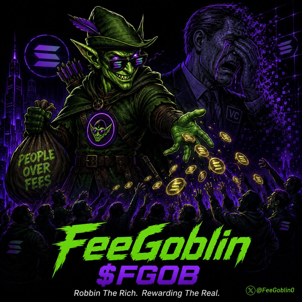 FeeGoblin0's tweet photo. @Raydium @blknoiz06 We don't pay. We take back. 🤑🟢

$FGOB on Solana — the people's coin.
https://t.co/MYgN3stYsx

#Solana #FGOB #GoblinArmy #MemeCoin #DeFi https://t.co/tC2tZJsM8Q