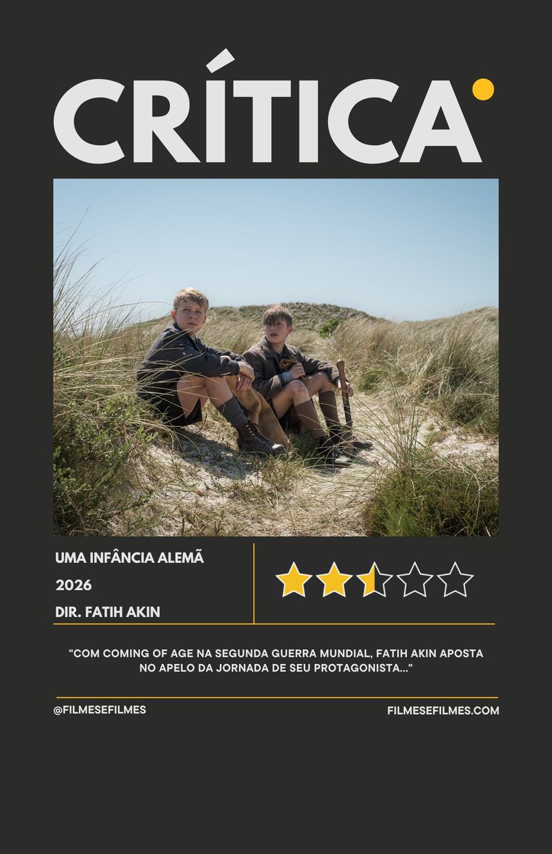 filmes_e_filmes's tweet photo. @raissalfe Confira em nosso site a crítica completa do drama de guerra dirigido pelo premiado cineasta alemão Fatih Akin, que estreia hoje nos cinemas brasileiros via @imovision.🎥🇩🇪
#amrum #umainfânciaalemã #fatihakin #imovision #critica https://t.co/PFc6Nv2Ldr