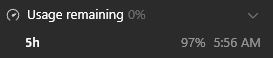 zznaen's tweet photo. @hqmank And 5h usage also decreased even the weekly limit is already reached 0% since 10 hours ago, and yes i don't do any requests. weird lol https://t.co/CO8TVy6lvv