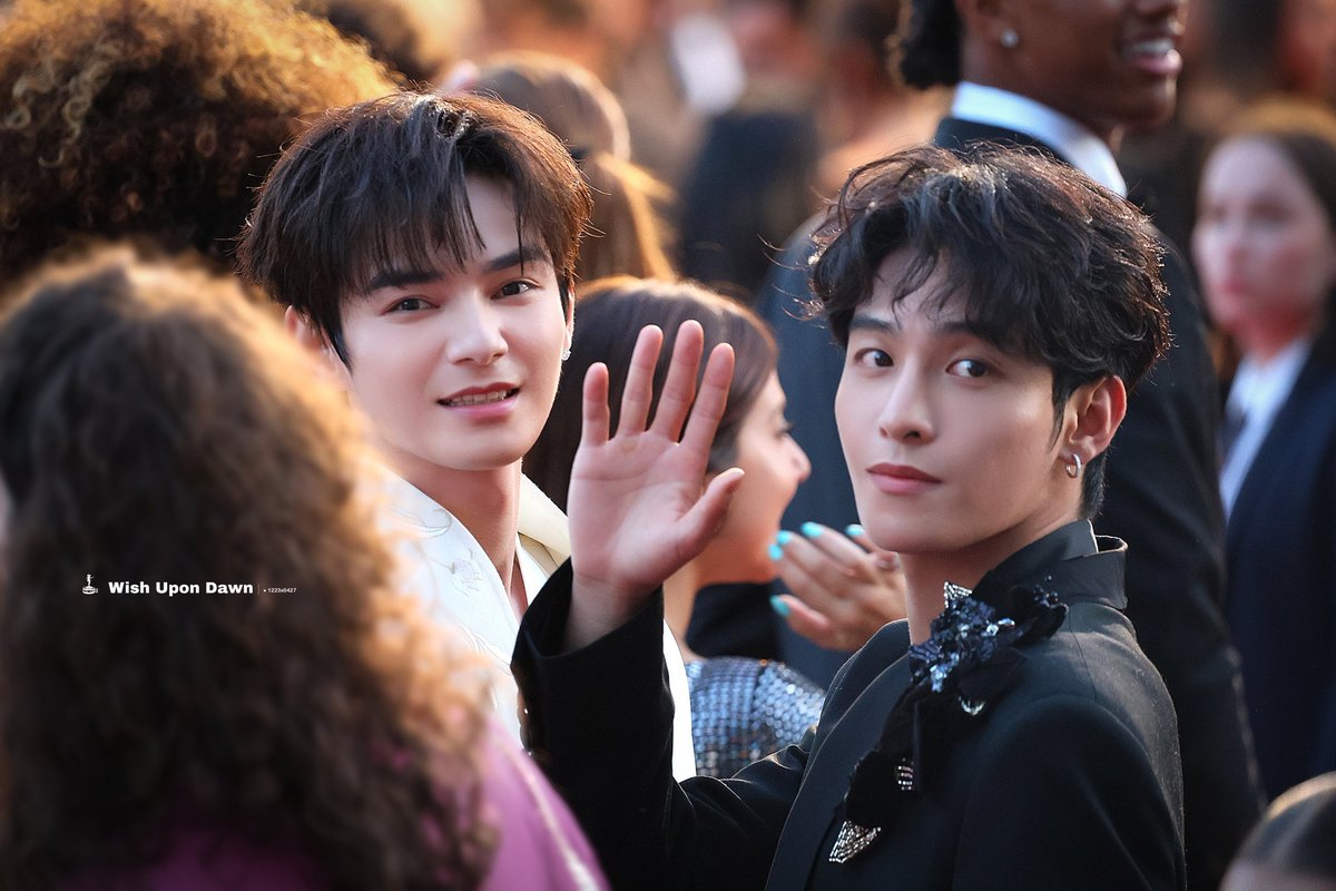 SapWEMbXZ's tweet photo. I can't believe this is just a month apart. Cannes Red Carpet &amp; Paris Fashion Week, this music box is eternally grateful and awestruck! My ship didn't just sail, it flew straight on cloud nine.🧡💛

#XiZhaoXYohjiYamamoto
#XiZhaoAtPFW
#XiZhao https://t.co/pl8qi7Kwip