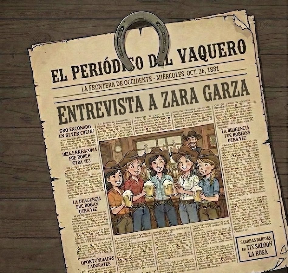 vaquerouno1's tweet photo. Vaqueros vayan a mi Tele a leer la entrevista que tuve con @Saragigs Interesante mujer para conocer 😏

https://t.co/Tauyof7pxQ https://t.co/HcJ9by83c2
