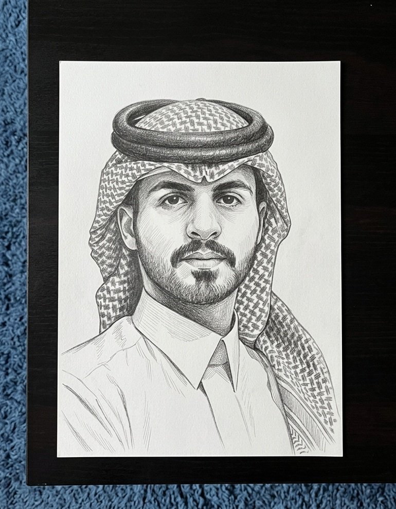 M_t7909's tweet photo. @hfc_n4 
السلام عليكم
حبيت أشاركك رسمة رسمتها لصورتك أتمنى تنال اعجابك 

ان شاء الله ماتقصر معي بهديه بسيطه، ترا الرسم مصدر رزقي الوحيد انا وعائلتي 🤍 https://t.co/MrGtsm8KpA