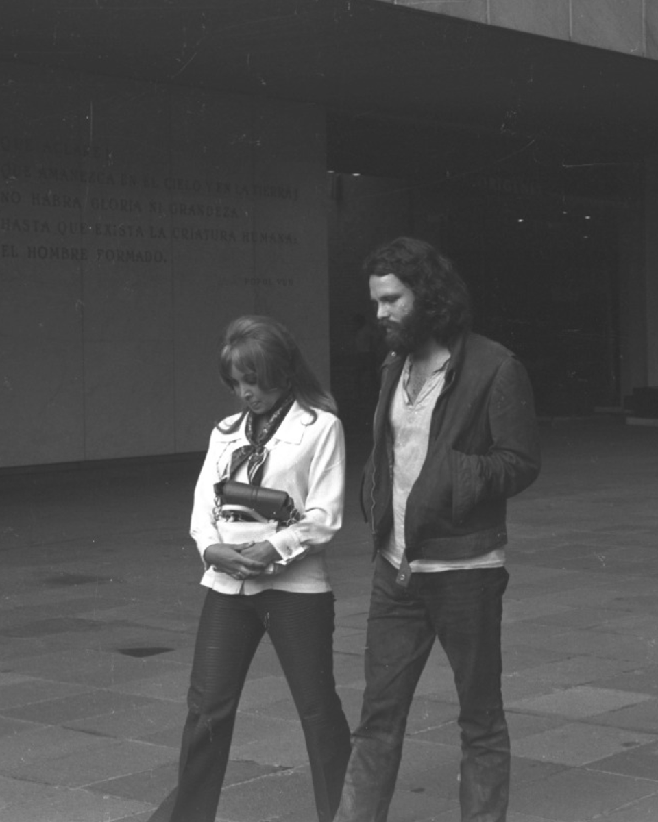 TheDoors's tweet photo. Jerry Hopkins, photographer and Rolling Stone journalist who accompanied the band to Mexico, described the scene in these photos as:

“From El Acuario the group went to the Plaza de Garibaldi (named for the Italian revolutionary), where mariachi bands come together each night in an informal outdoor concert-hiring hall... Jim and Ray and the others had their pictures taken with one of the bands, then walked across the square to Salon Tenampa, the neighborhood’s noisiest mariachi bar, where Morrison had his portrait sketched, paid an outrageous price for the tray the waiter was using to deliver the group’s drinks, and joined everyone in tossing down several tequilas.” - Jerry Hopkins

Hopkins wrote about the trip in ROLLING STONE MAGAZINE.

Read his 1969 article here: https://t.co/EHhXLvGhow