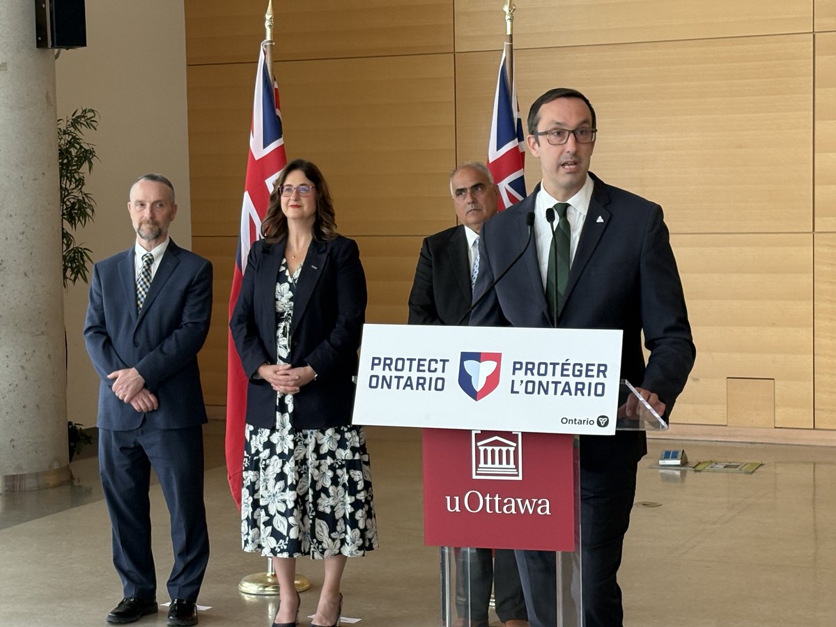nolanmquinn's tweet photo. Our record-setting $6.4 billion investment in postsecondary education is strengthening the sector and creating more opportunity for students across Ontario.

Today, alongside MPP @GeorgesDarouze, we highlighted the more than $663 million in funding for institutions in the Ottawa region.

We're expanding access to the programs students want, while developing the talent pipeline our economy needs to compete on the world stage and protect our economic advantage.

Learn more: https://t.co/Yk50TIQDGQ