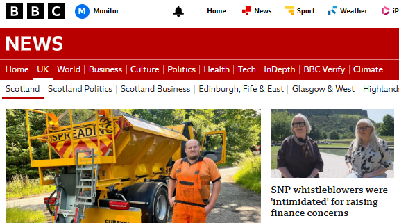 msm_monitor's tweet photo. BBC Scotland is now a conduit for people with a gripe against the SNP. It's been that way for a while but has increased markedly since Murrell pled guilty. There is no genuine political news anymore. It's a de-facto SNP complaints department. https://t.co/VW5yUly39B