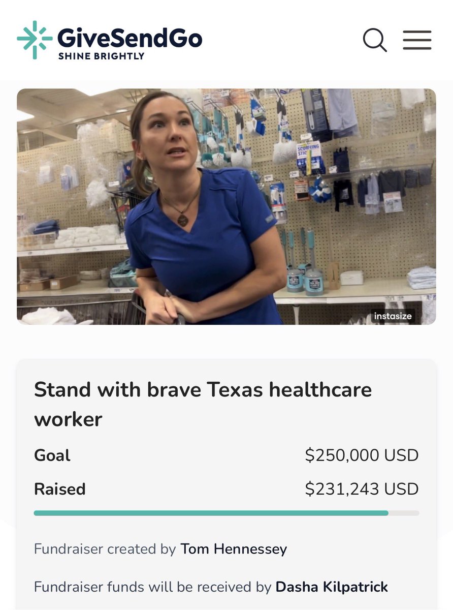 montoyalouis1's tweet photo. 🚨 MASSIVE UPDATE on Dasha Kilpatrick’s GiveSendGo — surging past $231,000!

GiveSendGo Co-Founder Jacob Wells confirmed: “All campaigns on GiveSendGo undergo a thorough verification prior to any funds being paid out. Any and every campaign for Dasha will only go to Dasha.”

Patriots have poured in support — now over $231,000 raised toward the $250k goal with thousands of donors! This is for the brave Conroe medical massage therapist who spoke hard truths about Islam, assimilation, and protecting our Christian nation.

Doxxed, fired, and threatened — but not forgotten. 100% goes directly to her.

Donate & share here: https://t.co/kcL24nXarR

Let’s finish strong and blow past the goal. This is how we back our own.

Texas strong. America First. Stand with Dasha! 🇺🇸🙏 #StandWithDasha
