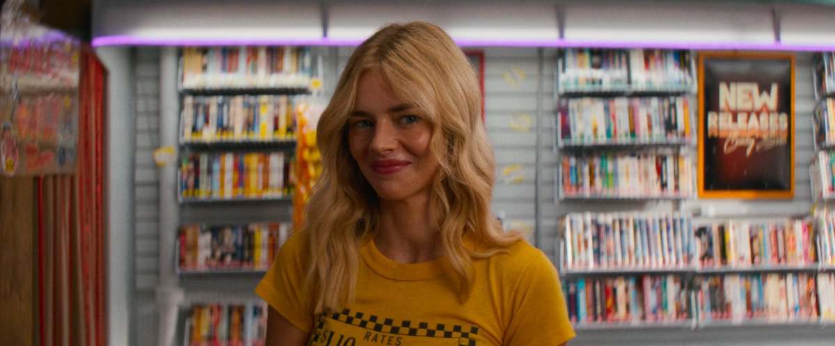 pedgepascal's tweet photo. samara weaving as caroline daniels in "carolina caroline" dir. by adam rehmeier (2025) https://t.co/cwoiuQxkQw