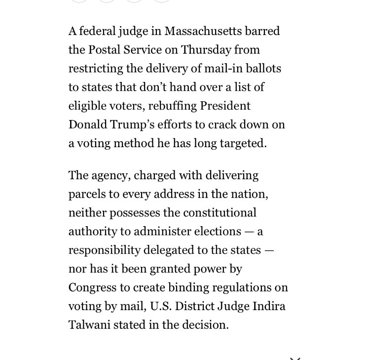 Janon142's tweet photo. A win for Americans against a tyrant - Trump 
who himself voted in Florida recently by mail in ballot
Rules for thee….. https://t.co/hEY9RxDPnd