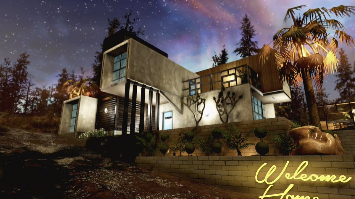 theflailingfox's tweet photo. Some pics from my most recent #fallout76camp Modern Cubism House. Check out the full video &amp; tutorial here https://t.co/Xa7DeOB7iI
#fallout76 #fo76 #ModernHome https://t.co/vpb3ExAsIK
