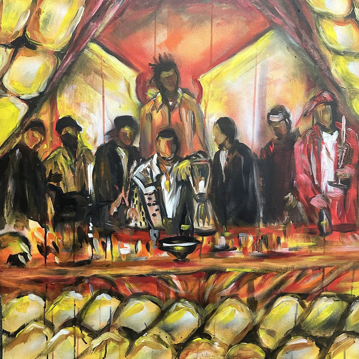 squatdeadface's tweet photo. WU/CUBAN LINX LAST SUPPER 👐 https://t.co/SMxmrNuELw
