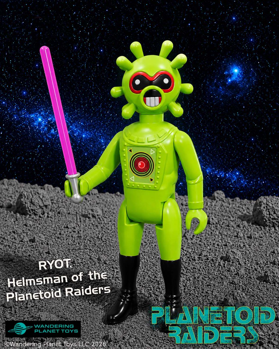WanderingPlanet's tweet photo. Between Captain Oton, Ryot the Helmsman, and Security Officer Sloog, the PLANETOID RAIDERS's ranks are growing! Who else will join this rag-tag crew of cosmic crusaders? 

Be sure to sign up for more details and intergalactic action figure reveals!

https://t.co/jnVvxjV6xa https://t.co/O8FqaQbxFU