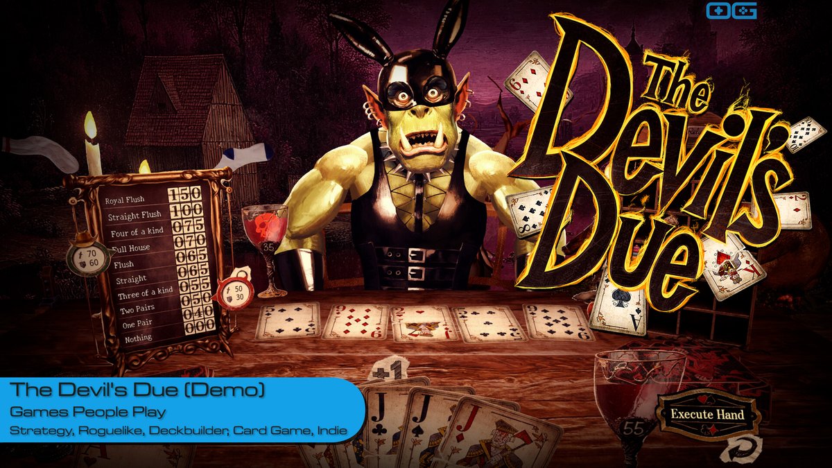 OverageGmngCom's tweet photo. OG plays The Devil's Due (Demo)!
https://t.co/6fCx2WcWle

Like &amp; Sub!

@PlayGPP

#TheDevilsDue #IndieGame #PokerGame #Deckbuilder #Roguelike #RoguelikeDeckbuilder #GamesPeoplePlay #IndieDev #DarkComedy #FaustianGame #BalatroLike #InscryptionLike #CardGame #HandDrawn https://t.co/U6qrEtUzwY