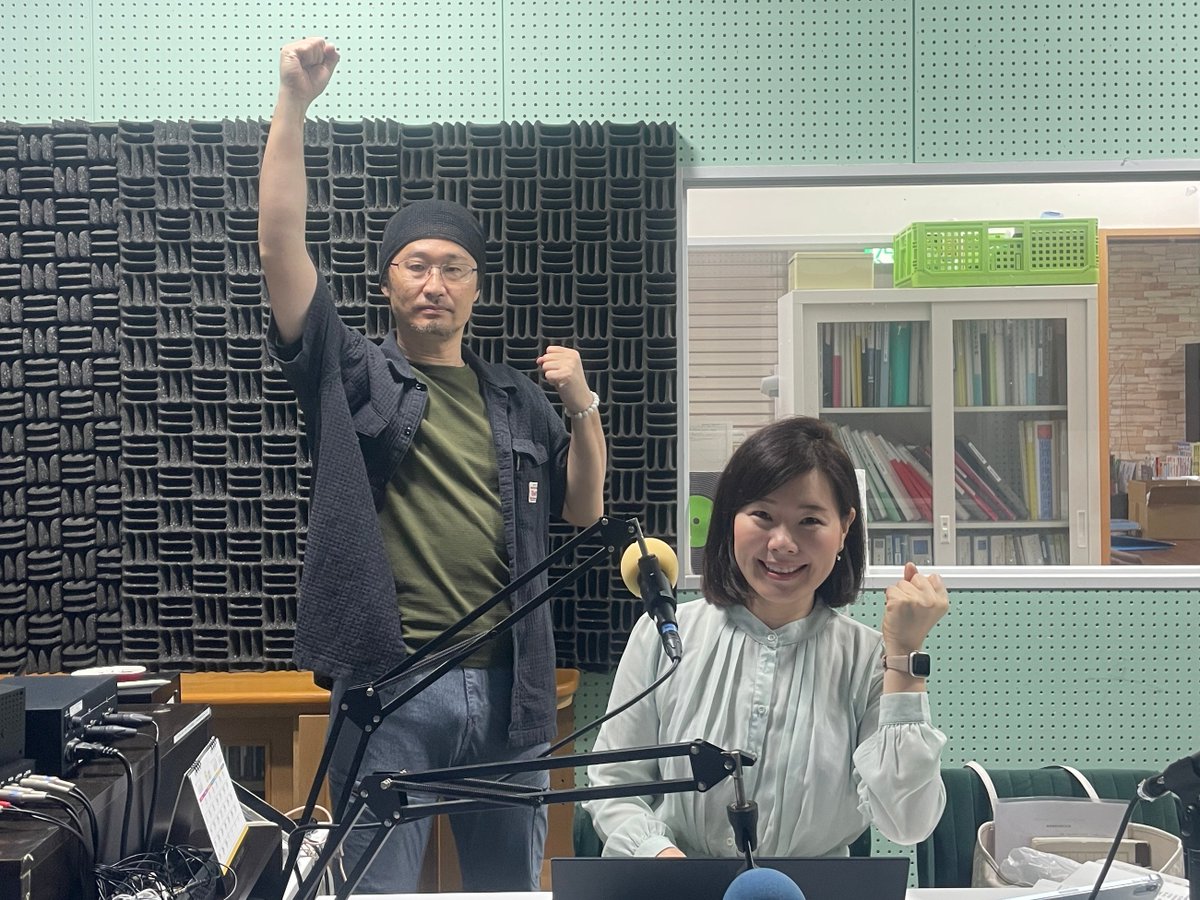 teletran2010's tweet photo. 大雨も上がり、休みでW杯見ようと思ってた人の目論見がハズレた金曜日の朝。

そんな今朝のテーマは「世界格闘技の日」とW杯日本戦から【過去イチハマったスポーツ】...でした！

がんばれニッポン！

#今朝のアンナさん
#今朝の西正さん
#えびすFM
#ちょい朝
#藤木杏奈
#ヘンリー西正 https://t.co/Lery6irBGs