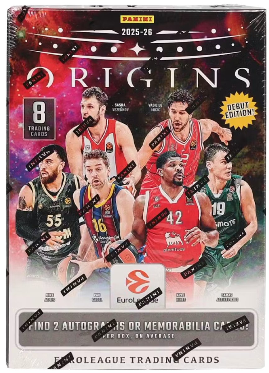 GoGTSLive's tweet photo. We're opening a BRAND NEW box of '25-'26 Origins EuroLeague from @PaniniAmerica RIGHT NOW on The Hobby's Web Show!

Join us LIVE and YOU can WIN CARDS from our box

We're LIVE RIGHT NOW! Find a link to watch in our bio and join the live stream RIGHT NOW!!! https://t.co/0ZWfNMfZLf